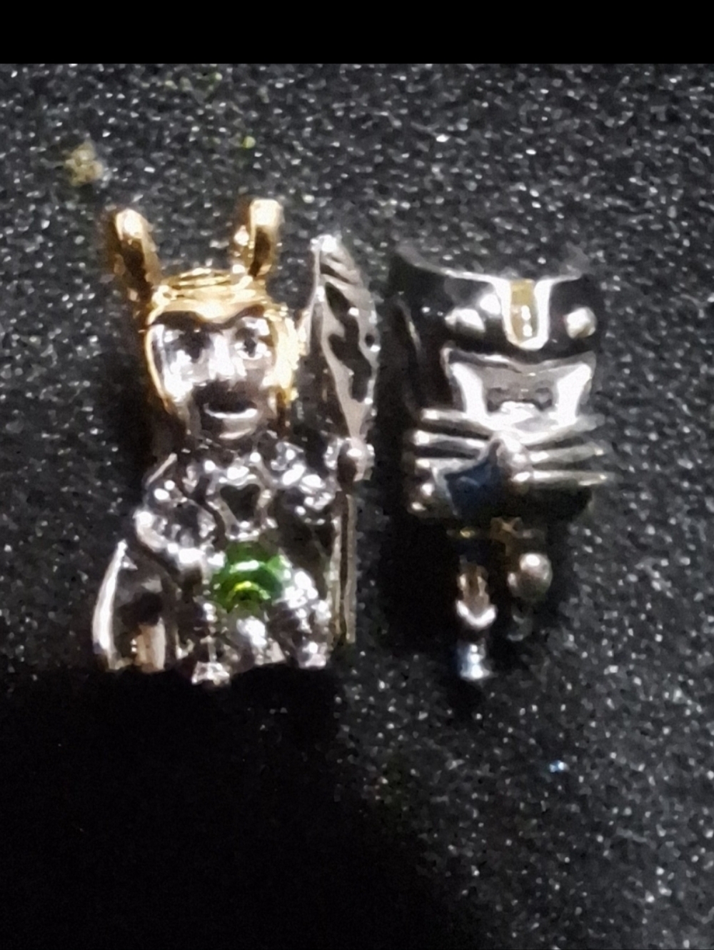 2 Pandora Like Charms; 1 Loki & 1 Wolverine, Stamped S925 NWOT